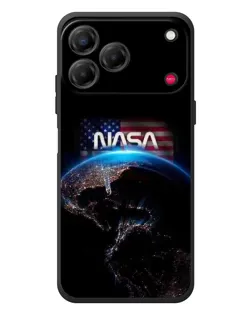 Чехол для ZTE Nubia V80 Design с картинкой «Земля из космоса NASA»
