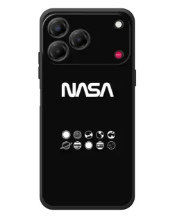 Чехол для ZTE Nubia V80 Design с картинкой «NASA — технический принт»