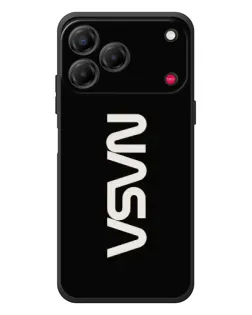 Чехол для ZTE Nubia V80 Design с картинкой «NASA — вертикальный логотип»