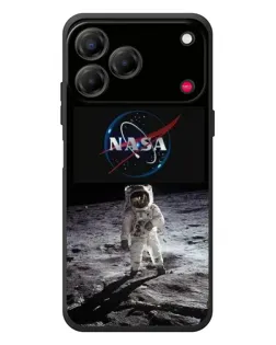 Чехол для ZTE Nubia V80 Design с картинкой «Астронавт на Луне»