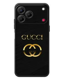Чохол для ZTE Nubia V80 Design з картинкою «Золотий логотип Gucci»