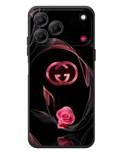Чохол для ZTE Nubia V80 Design з картинкою «Gucci — неонова троянда»