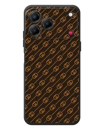 Чехол для ZTE Nubia V80 Design с картинкой «Gucci — золотые диагонали» Чехол для ZTE Nubia V80 Design с картинкой «Gucci — золотые диагонали»