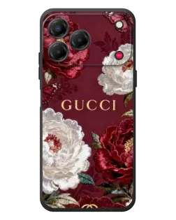 Чохол для ZTE Nubia V80 Design з картинкою «Gucci — бордові троянди»