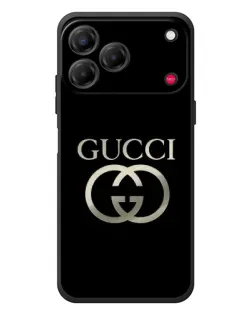 Чохол для ZTE Nubia V80 Design з картинкою «Gucci — золото на чорному»