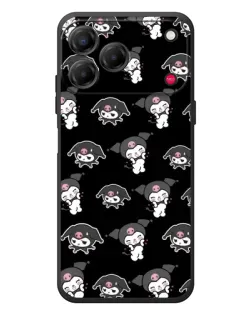 Чехол для ZTE Nubia V80 Design с картинкой «Черный паттерн Kuromi»
