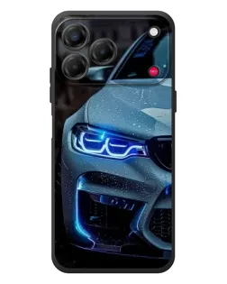 Чехол для ZTE Nubia V80 Design с картинкой «Взгляд BMW с синими фарами»