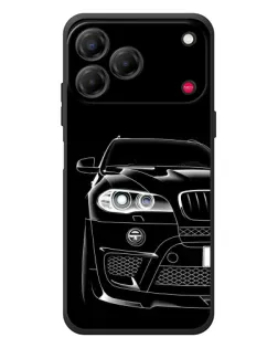 Чехол для ZTE Nubia V80 Design с картинкой «Темный силуэт BMW»