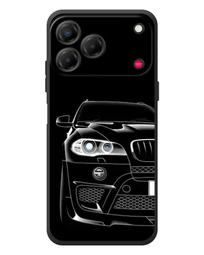 Чехол для ZTE Nubia V80 Design с картинкой «Темный силуэт BMW»