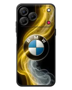 Чехол для ZTE Nubia V80 Design с картинкой «Золотистый дым BMW»
