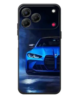 Чехол для ZTE Nubia V80 Design с картинкой «Голубая BMW M4»