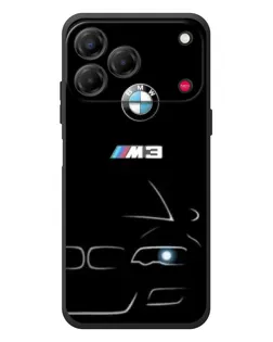 Чехол для ZTE Nubia V80 Design с картинкой «Минималистичный принт BMW M3»
