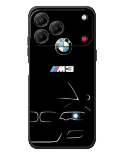 Чехол для ZTE Nubia V80 Design с картинкой «Минималистичный принт BMW M3»
