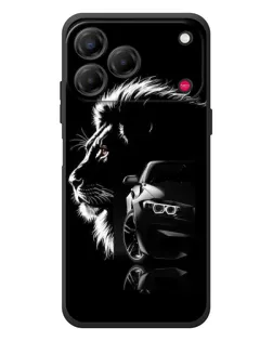 Чехол для ZTE Nubia V80 Design с картинкой «BMW и лев»