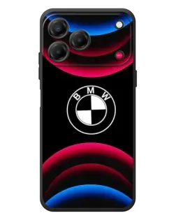 Чехол для ZTE Nubia V80 Design с картинкой «Логотип BMW и неоновые дуги»