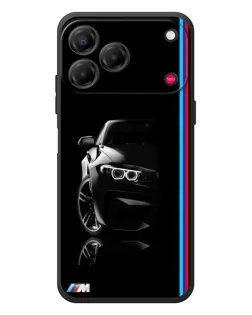 Чехол для ZTE Nubia V80 Design с картинкой «Силуэт BMW в темноте»