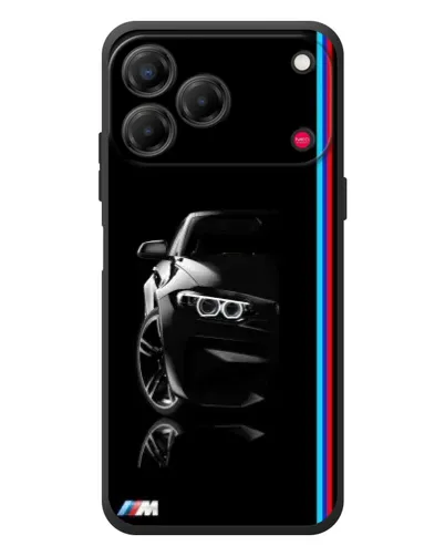 Чехол для ZTE Nubia V80 Design с картинкой «Силуэт BMW в темноте»