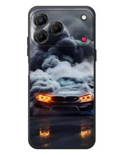 Чехол для ZTE Nubia V80 Design с картинкой «BMW в дыму»