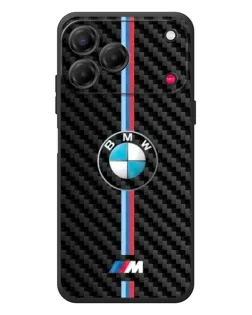 Чехол для ZTE Nubia V80 Design с картинкой «Эмблема BMW и карбон»