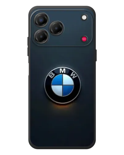Чехол для ZTE Nubia V80 Design с картинкой «Логотип BMW — минимализм»