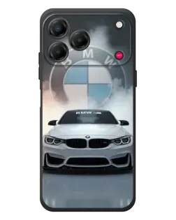 Чехол для ZTE Nubia V80 Design с картинкой «BMW в белом дыму»