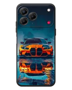 Чехол для ZTE Nubia V80 Design с картинкой «BMW — золотая эмблема»