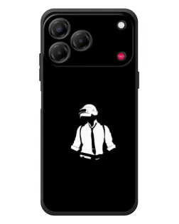 Чехол для ZTE Nubia V80 Design с картинкой «PUBG — белый шлем»