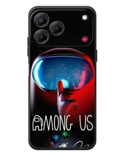 Чехол для ZTE Nubia V80 Design с картинкой «Красный импостер — макро»
