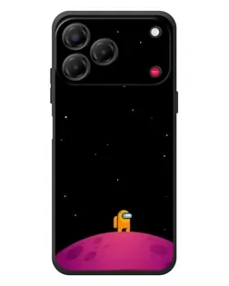 Чехол для ZTE Nubia V80 Design с картинкой «Одинокий герой на планете»
