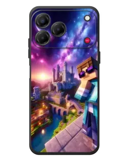 Чехол для ZTE Nubia V80 Design с картинкой «Стив и космос»