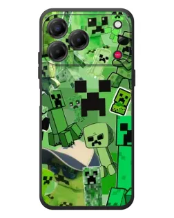 Чехол для ZTE Nubia V80 Design с картинкой «Криперы Minecraft»