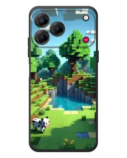 Чехол для ZTE Nubia V80 Design с картинкой «Minecraft летний день»