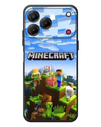 Чехол для ZTE Nubia V80 Design с картинкой «Minecraft классический мир»