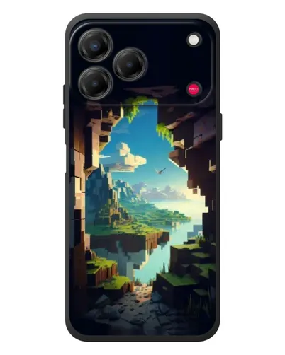 Чехол для ZTE Nubia V80 Design с картинкой «Вид из пещеры»