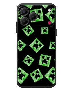 Чехол для ZTE Nubia V80 Design с картинкой «Паттерн с криперами»