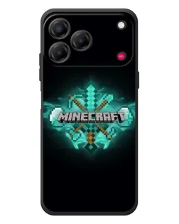 Чехол для ZTE Nubia V80 Design с картинкой «Minecraft Diamond лого»