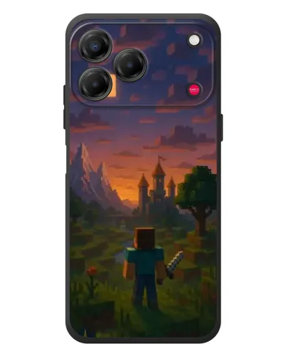 Чехол для ZTE Nubia V80 Design с картинкой «Стив у башни»