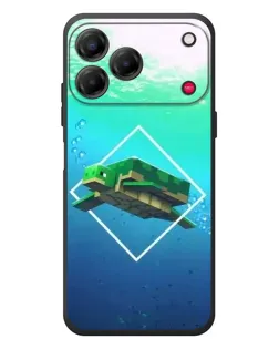 Чехол для ZTE Nubia V80 Design с картинкой «Черепаха Minecraft»