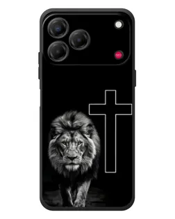 Чохол для ZTE Nubia V80 Design з картинкою «Лев та Хрест»