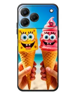 Чохол для ZTE Nubia V80 Design з картинкою «Спанч Боб морозиво»