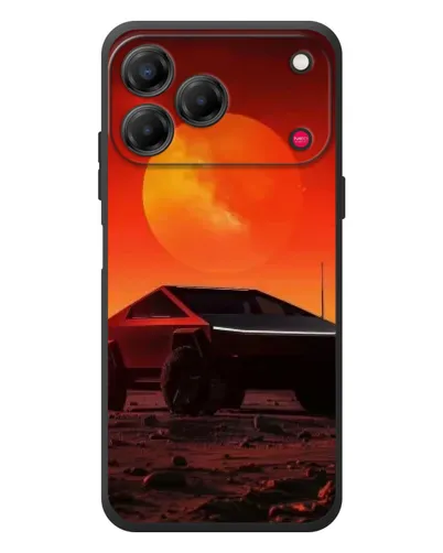 Чехол для ZTE Nubia V80 Design с картинкой «Cybertruck на Марсе»