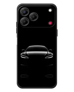 Чехол для ZTE Nubia V80 Design с картинкой «Силуэт Tesla Night»