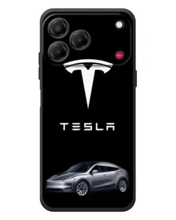 Чехол для ZTE Nubia V80 Design с картинкой «Tesla Model Y»