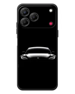 Чехол для ZTE Nubia V80 Design с картинкой «Фары Tesla Night»