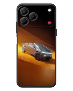 Чехол для ZTE Nubia V80 Design с картинкой «Cybertruck в пустыне»
