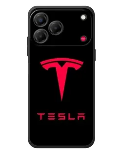 Чехол для ZTE Nubia V80 Design с картинкой «Tesla Red Logo»
