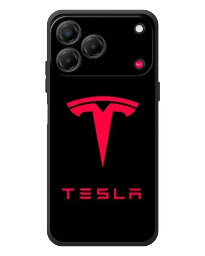 Чехол для ZTE Nubia V80 Design с картинкой «Tesla Red Logo»