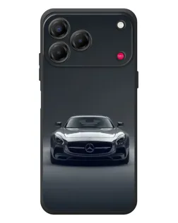 Чехол для ZTE Nubia V80 Design с картинкой «Mercedes на черном»