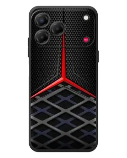 Чехол для ZTE Nubia V80 Design с картинкой «Mercedes Carbon Grid»