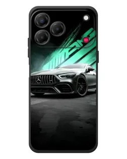 Чехол для ZTE Nubia V80 Design с картинкой «Темный Mercedes AMG»